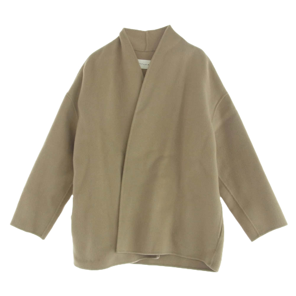 ナエ Allure Coat アリュールコート ベルト付き ウールコート ベージュ系【中古】