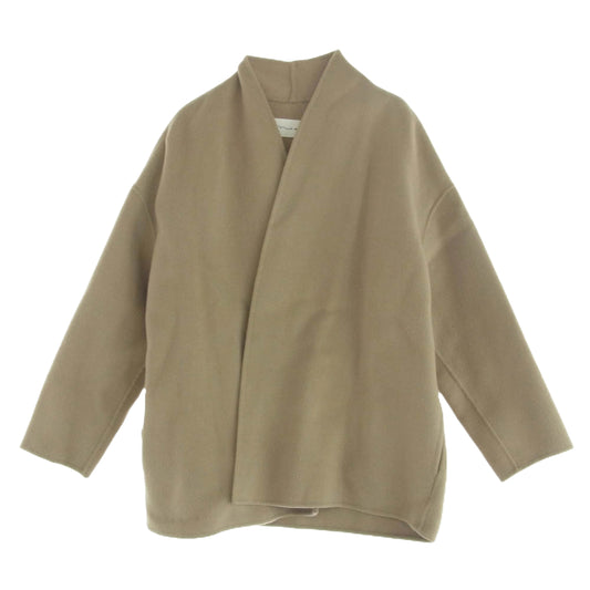 ナエ Allure Coat アリュールコート ベルト付き ウールコート ベージュ系【中古】