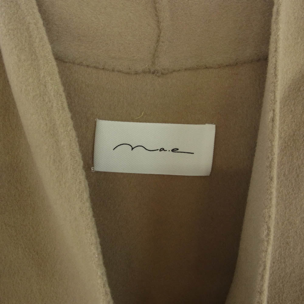 ナエ Allure Coat アリュールコート ベルト付き ウールコート ベージュ系【中古】