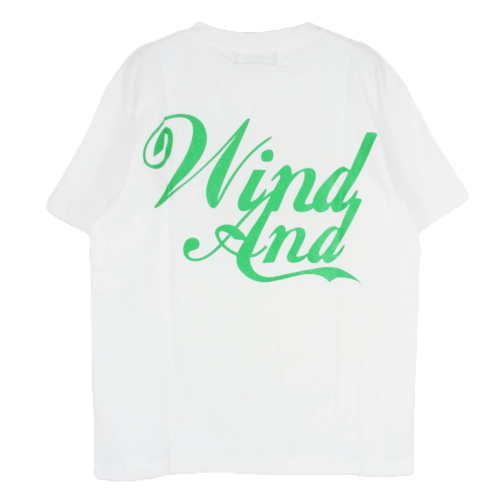 WIND AND SEA ウィンダンシー 24AW WDS-O-TRJ-25-Q1-CS-03 POPUP WDS GLITTER S/S TEE 限定 半袖 ロゴ Ｔシャツ ホワイト系 M【極上美品】【中古】