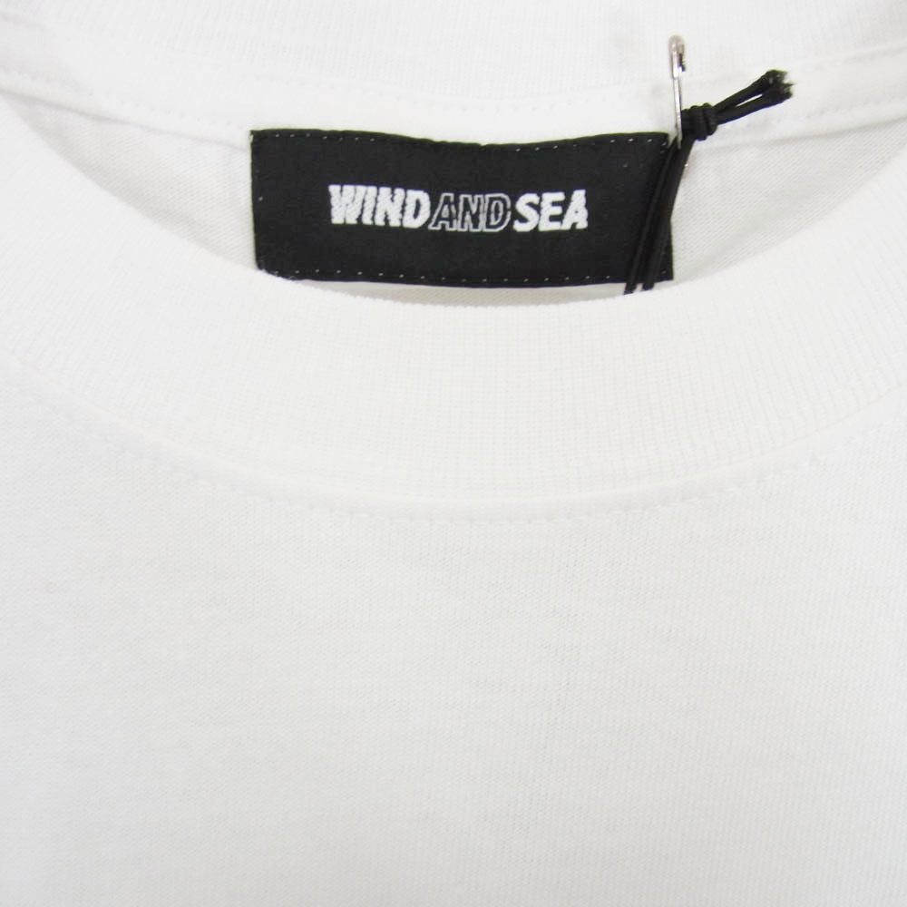 WIND AND SEA ウィンダンシー 24AW WDS-O-TRJ-25-Q1-CS-03 POPUP WDS GLITTER S/S TEE 限定 半袖 ロゴ Ｔシャツ ホワイト系 M【極上美品】【中古】