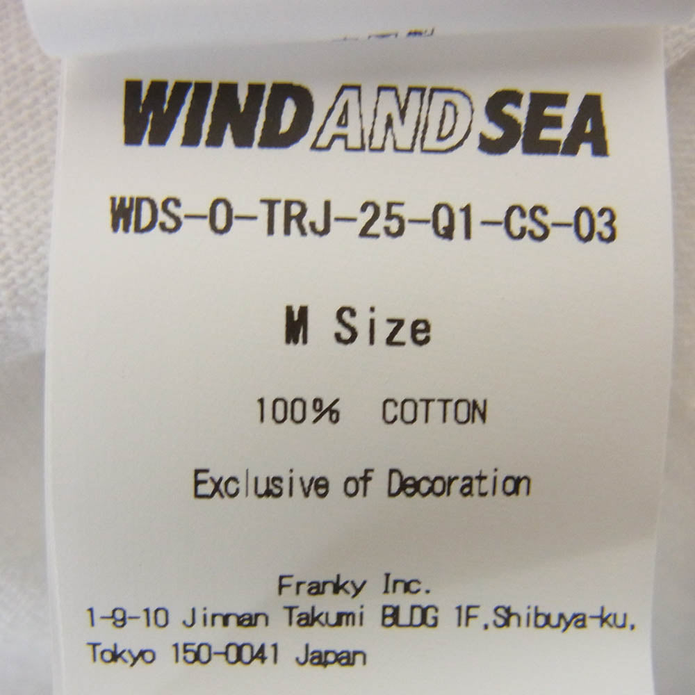 WIND AND SEA ウィンダンシー 24AW WDS-O-TRJ-25-Q1-CS-03 POPUP WDS GLITTER S/S TEE 限定 半袖 ロゴ Ｔシャツ ホワイト系 M【極上美品】【中古】