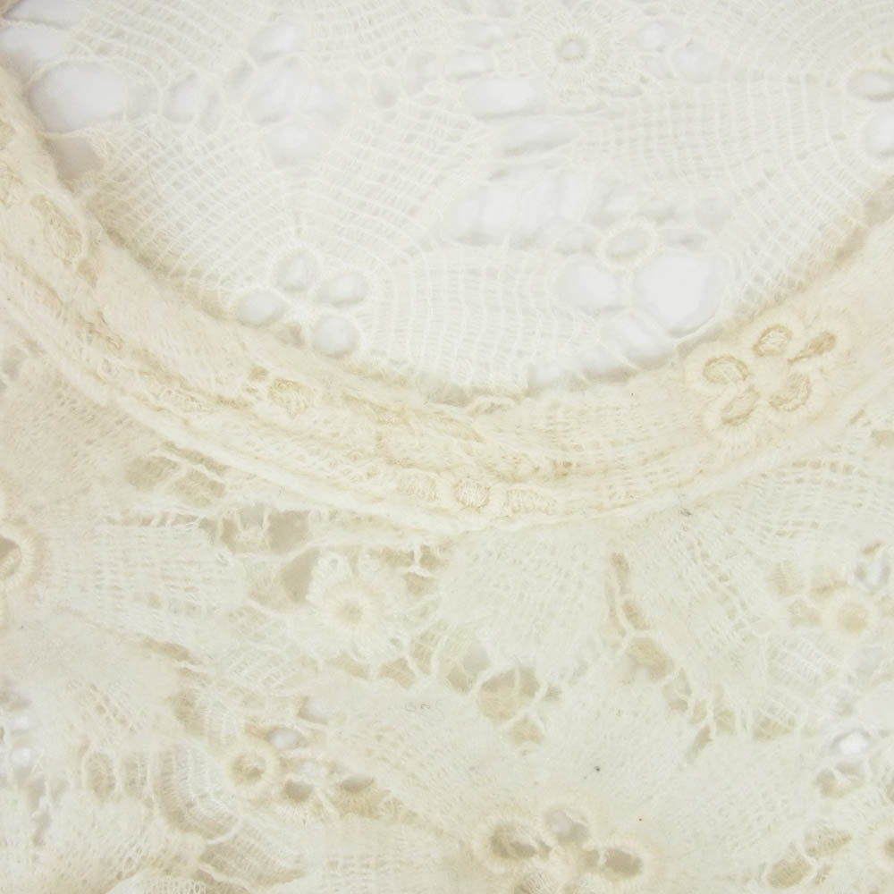 COMME des GARCONS コムデギャルソン GP-T032 フラワー ポケット レース カットソー オフホワイト系 S【中古】