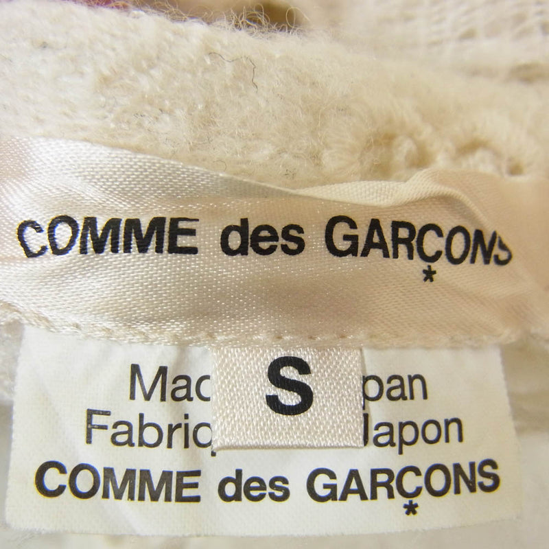 COMME des GARCONS コムデギャルソン GP-T032 フラワー ポケット レース カットソー オフホワイト系 S【中古】