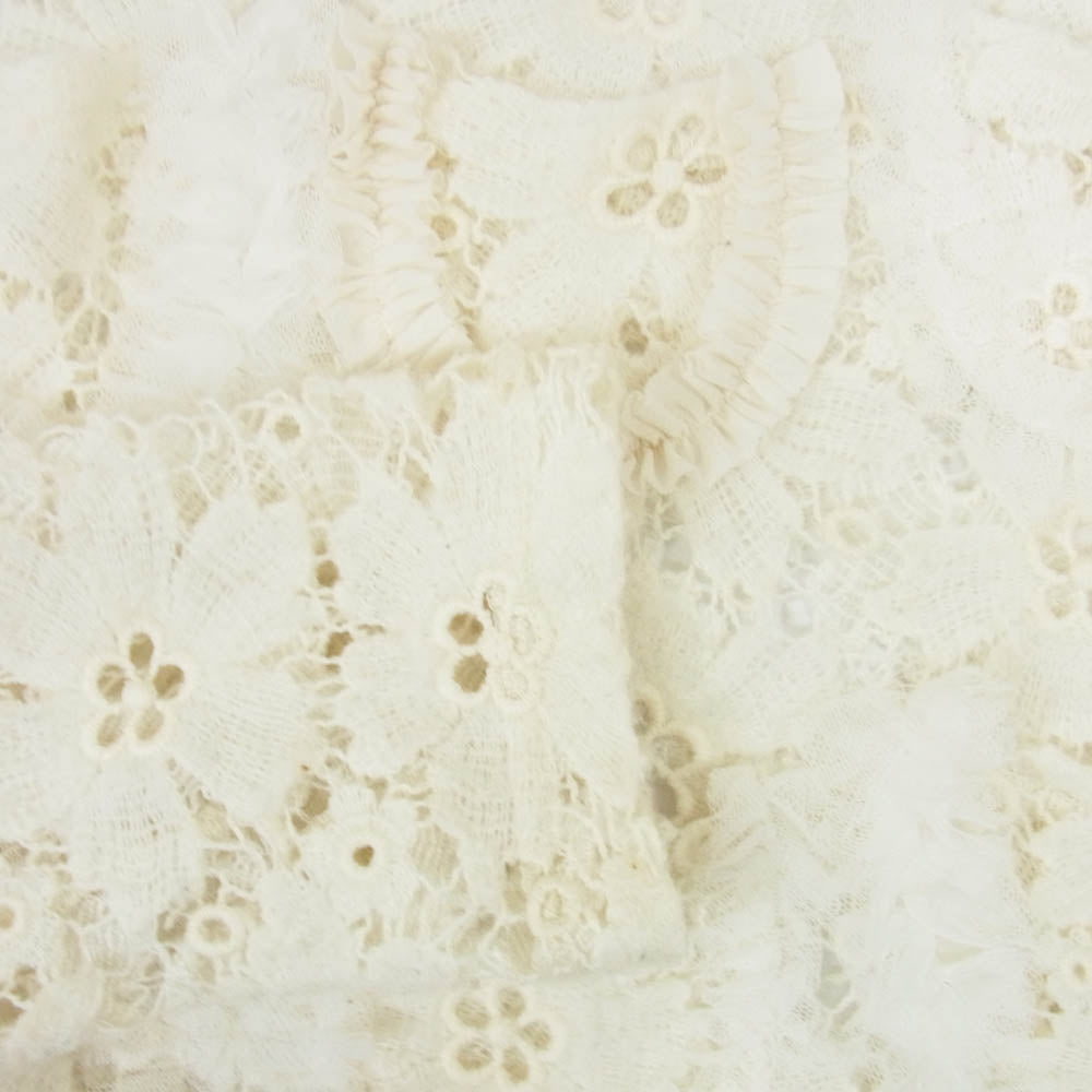 COMME des GARCONS コムデギャルソン GP-T032 フラワー ポケット レース カットソー オフホワイト系 S【中古】