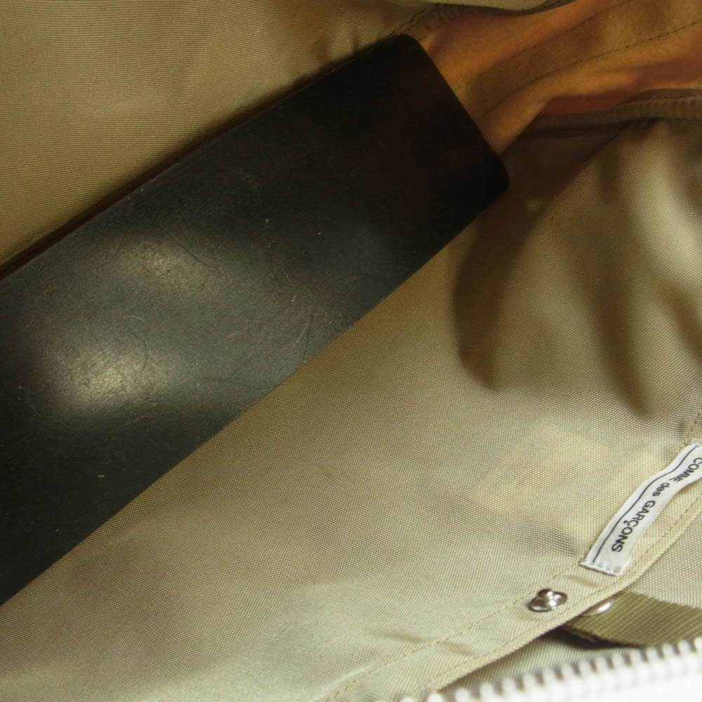 COMME des GARCONS コムデギャルソン OL-K 201 フェイクレザー ブリーフケース ハンド トート バッグ ホワイト系【中古】