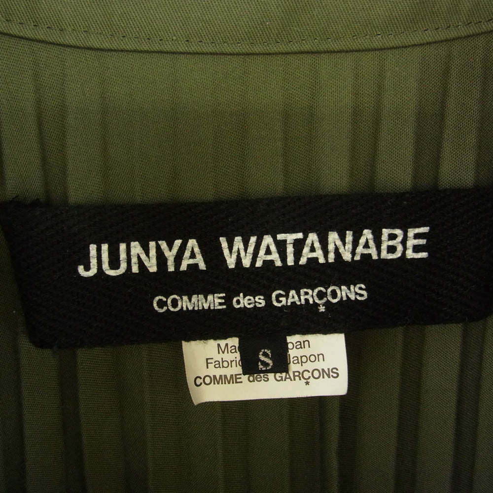 JUNYA WATANABE COMME des GARCONS ジュンヤワタナベコムデギャルソン 16SS JQ-J009 プリーツ トレンチ コート カーキ系 S【中古】