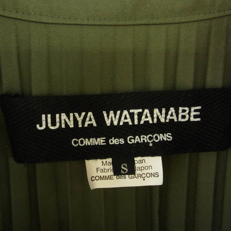 JUNYA WATANABE COMME des GARCONS ジュンヤワタナベコムデギャルソン 16SS JQ-J009 プリーツ トレンチ コート カーキ系 S【中古】