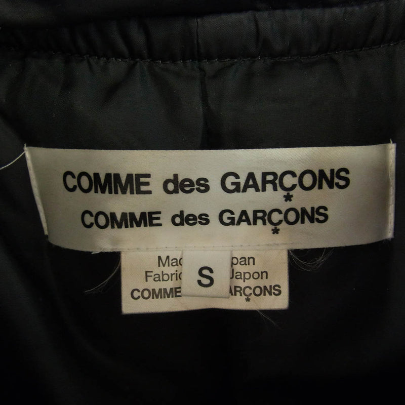 COMME des GARCONS コムデギャルソン 18AW RB-C502 コムコム フーデッド ダウン ロングコート ジャケット ネイビー系 S【中古】