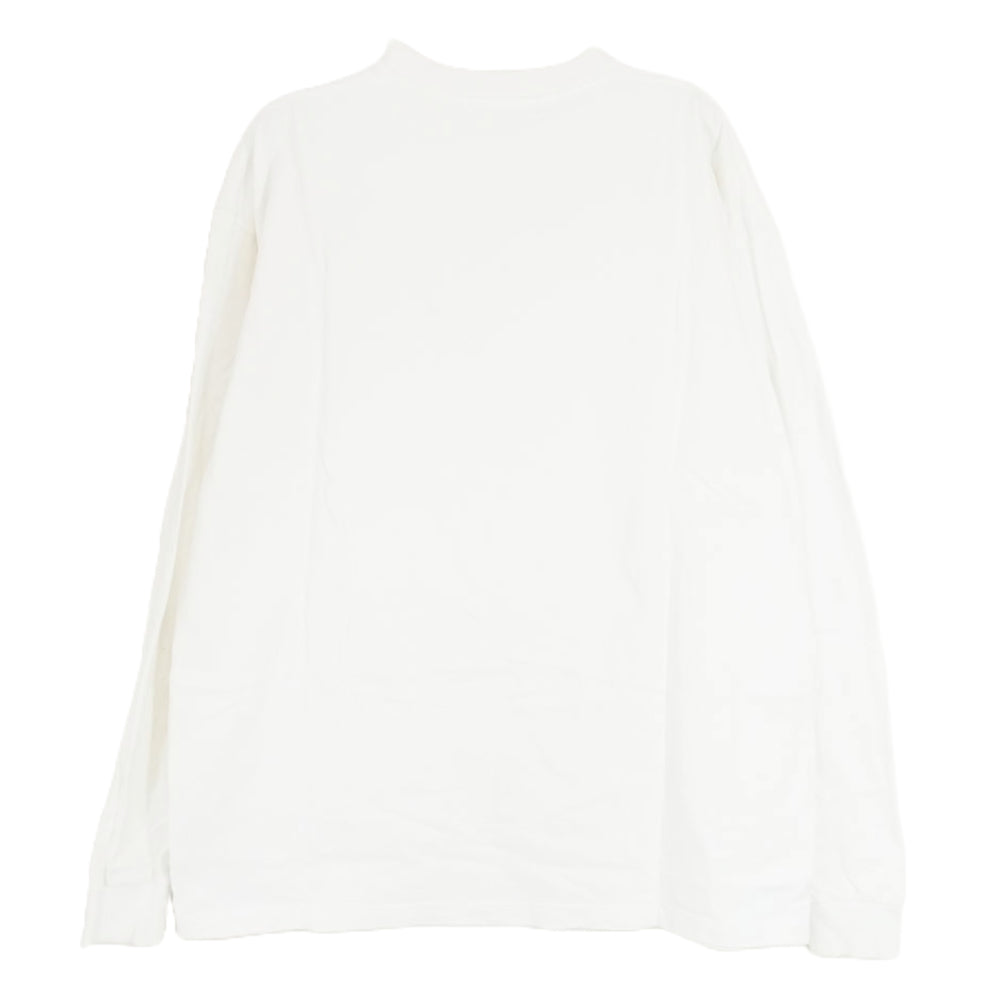 GOD SELECTION XXX ゴッドセレクション フォト プリント カットソー ロングスリーブ Tシャツ 長袖 ホワイト系 L【中古】