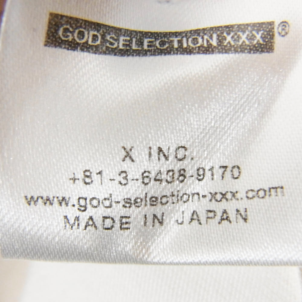GOD SELECTION XXX ゴッドセレクション フォト プリント カットソー ロングスリーブ Tシャツ 長袖 ホワイト系 L【中古】