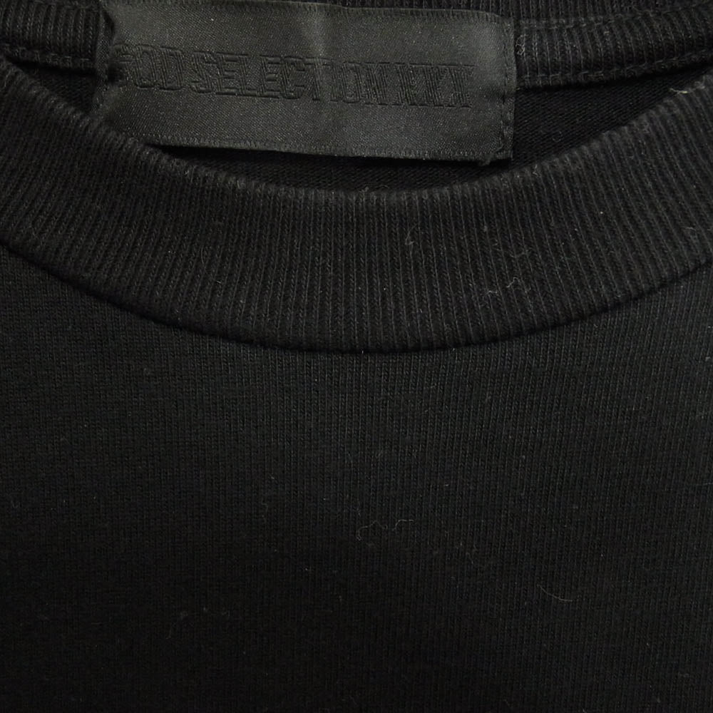 GOD SELECTION XXX ゴッドセレクション フォト プリント カットソー Tシャツ 半袖 ブラック系 L【中古】