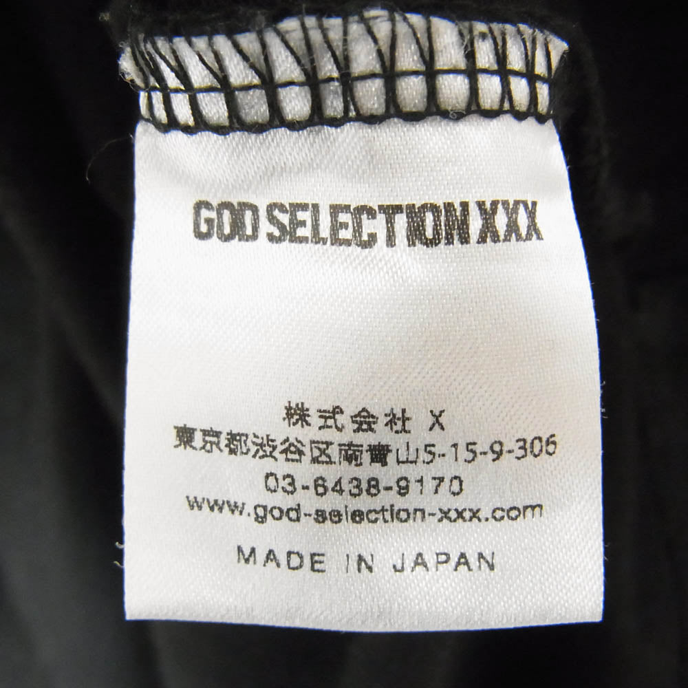GOD SELECTION XXX ゴッドセレクション フォト プリント カットソー Tシャツ 半袖 ブラック系 L【中古】
