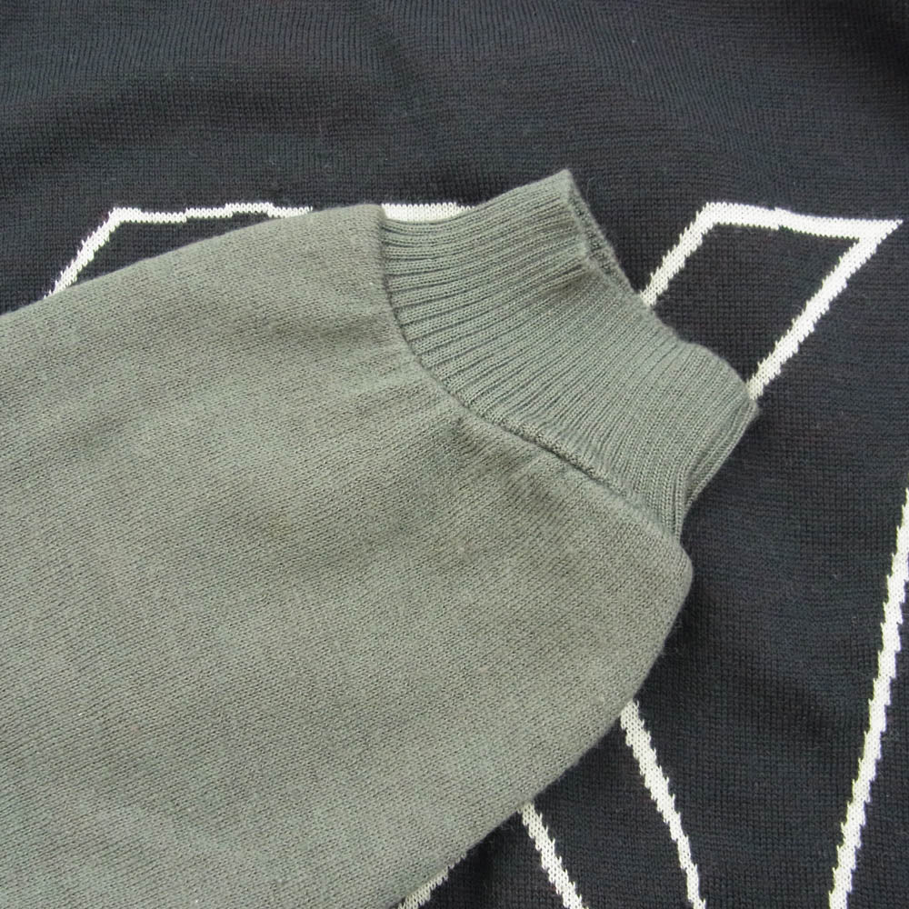 ダブレット 17AW 17AW15KN13-4 SHRUNK OVERSIZED KNITWEAR シュリンク オーバーサイズ ニット セーター グレー系 レッド系 FREE【中古】