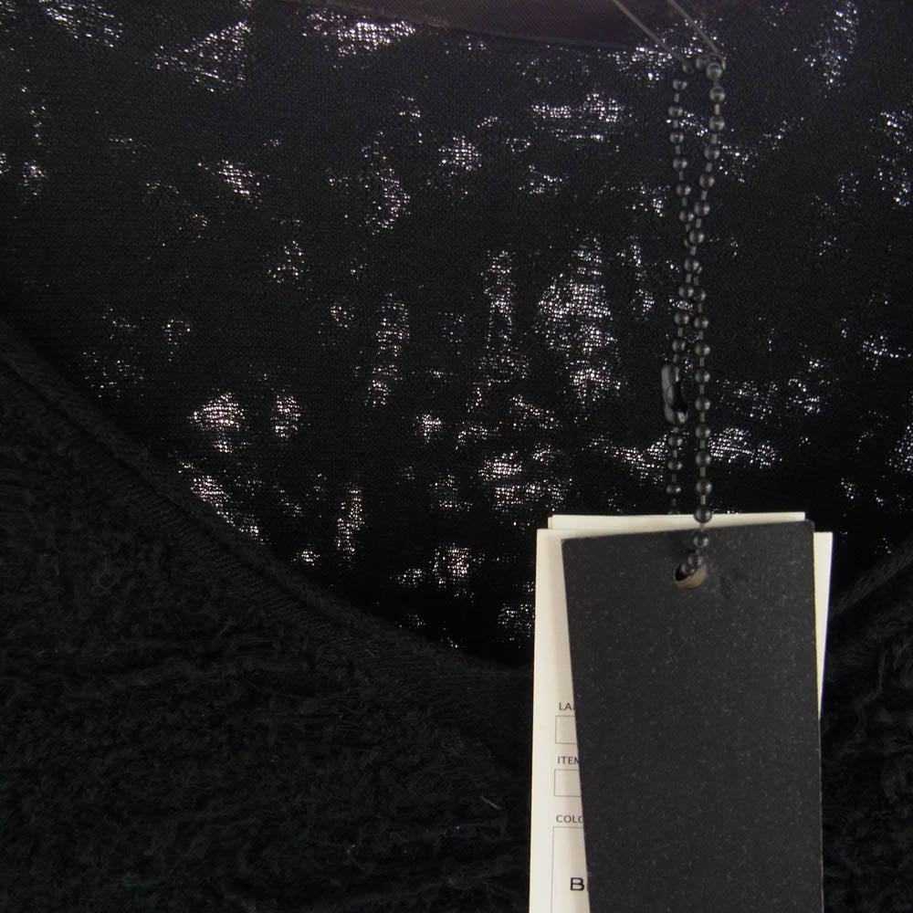 JULIUS ユリウス 13AW 13FW 437CUM19 FINAL DROP Crack Distressed ファイナルドロップ クラックデストロイ ダメージ加工 ニット セーター カットソー ブラック系 2【中古】