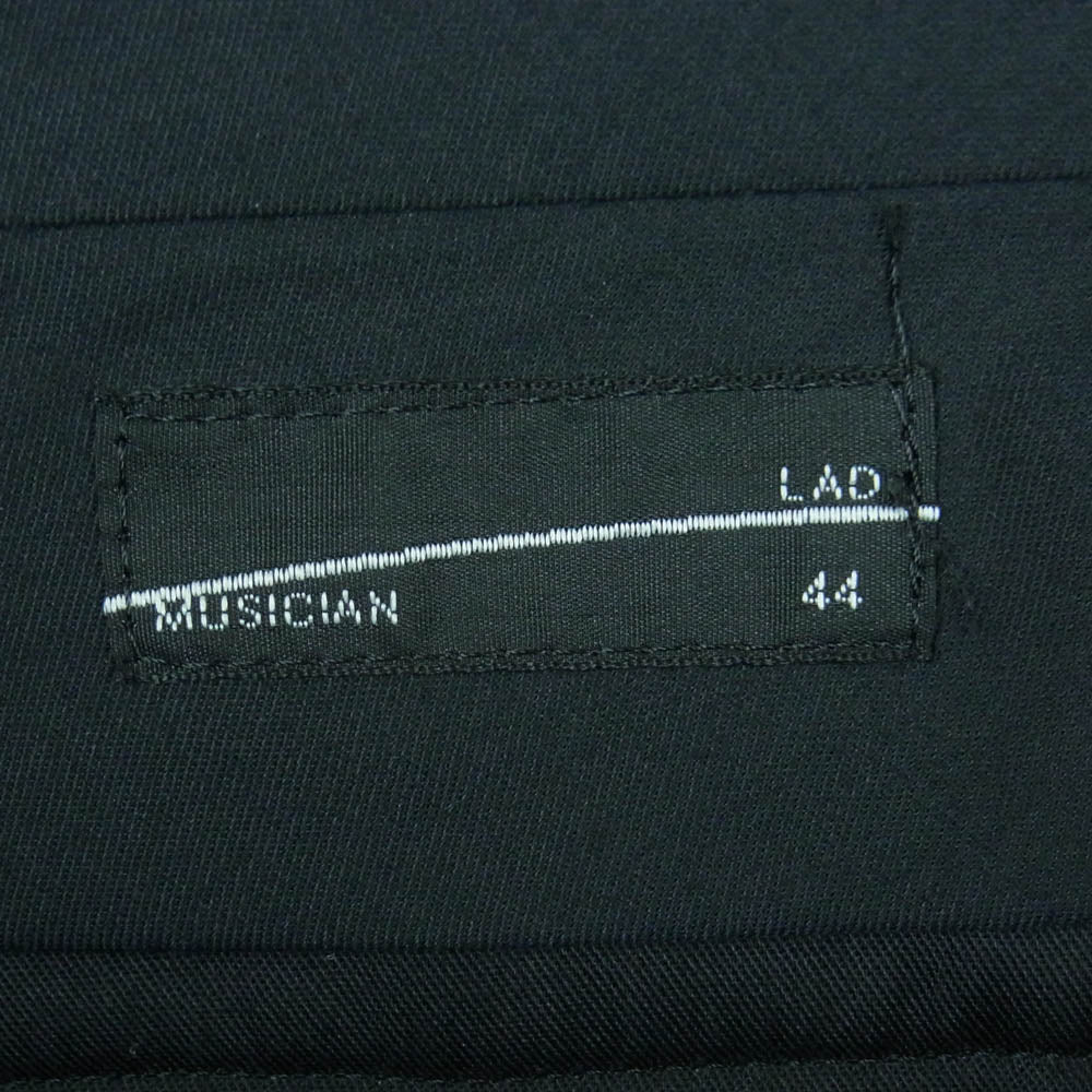 LAD MUSICIAN ラッドミュージシャン 21SS 2121-558 2Tuck Wide Flare Slacks 2タック ワイド フレア スラックス パンツ ブラック系 44【中古】