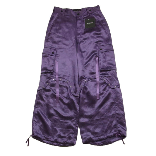 ユウキハシモト 231-01-0202 Silk Cargo Trousers シルク カーゴ パンツ トラウザー パープル系 46【中古】