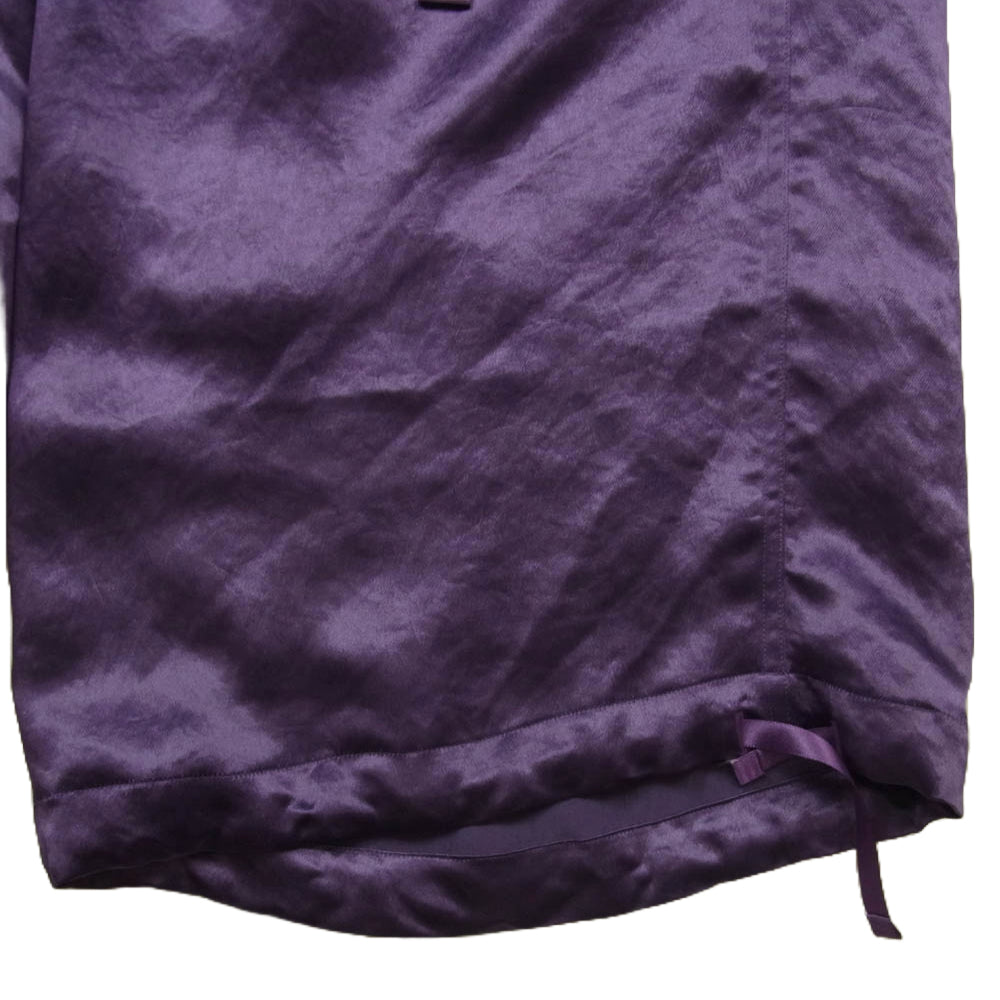 ユウキハシモト 231-01-0202 Silk Cargo Trousers シルク カーゴ パンツ トラウザー パープル系 46【中古】