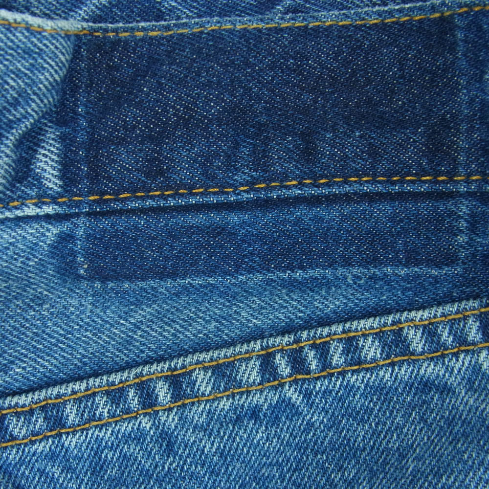 ダブレット 23SS 23SS05PT213 DESTROYED DENIM PANTS デストロイ ワイド デニム パンツ ジーンズ インディゴブルー系 S【中古】