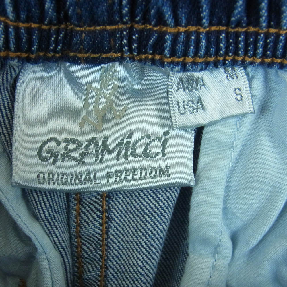 Gramicci グラミチ G3FU-P004 STRETCH DENIM LOOSE TAPERED PANT ルーズ テーパード ストレート デニム パンツ インディゴブルー系 M【中古】