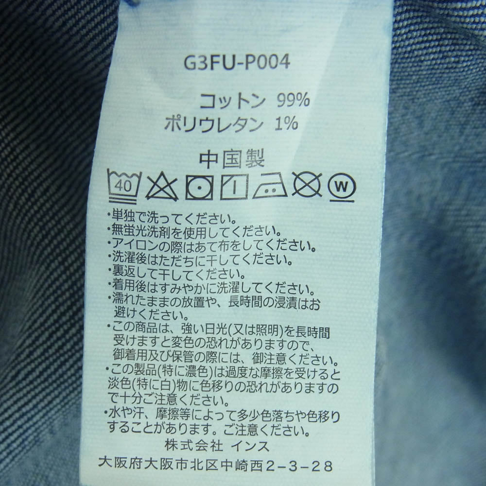 Gramicci グラミチ G3FU-P004 STRETCH DENIM LOOSE TAPERED PANT ルーズ テーパード ストレート デニム パンツ インディゴブルー系 M【中古】