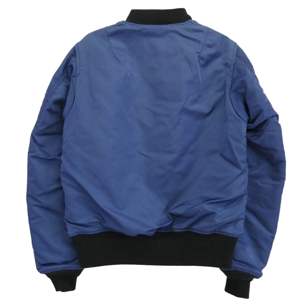 BLUE BLUE ブルーブルー 700059-002 JK1696 INDIGO DYE 裏地赤キルティング インディゴ染め MA-1 ブルゾン フライトジャケット ブルー系 1【中古】