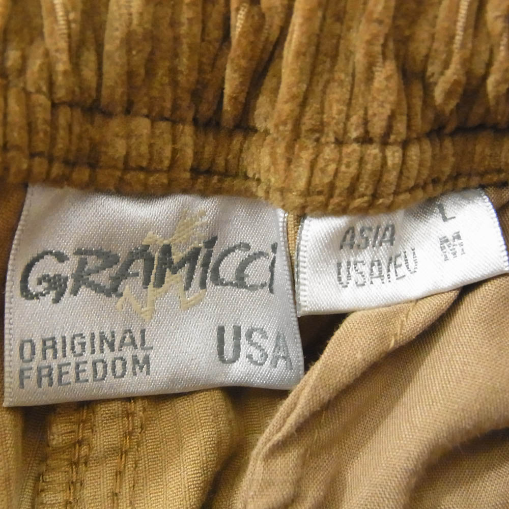 Gramicci グラミチ GUP-21F047 コーデュロイ ルーズ テーパード クライミング パンツ ブラウン系 L【中古】