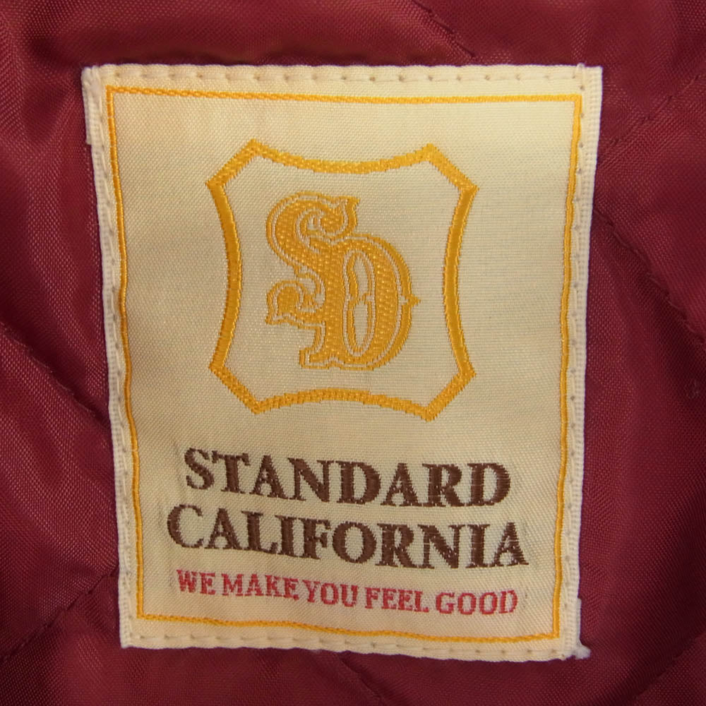 STANDARD CALIFORNIA スタンダードカリフォルニア Cow Suede Double Riders Jacket スエード レザー ダブル ライダース ジャケット ブラウン系 L【中古】