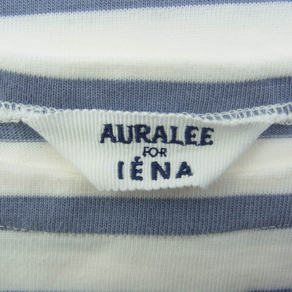 AURALEE オーラリー A21AB01IE for IENA イエナ バスク シャツ ボーダー 長袖 カットソー ホワイト系 ブルー系 1【中古】