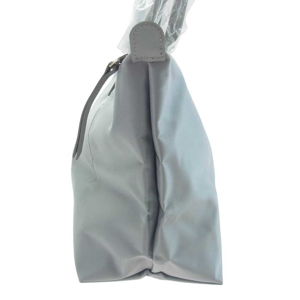 Longchamp ロンシャン ル プリアージュ M 折りたたみ ナイロン バッグ グレー系【美品】【中古】