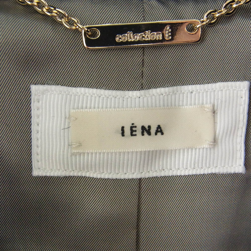 IENA イエナ コクーン ウール ショート ダッフルコート ブラック系 36【新古品】【未使用】【中古】