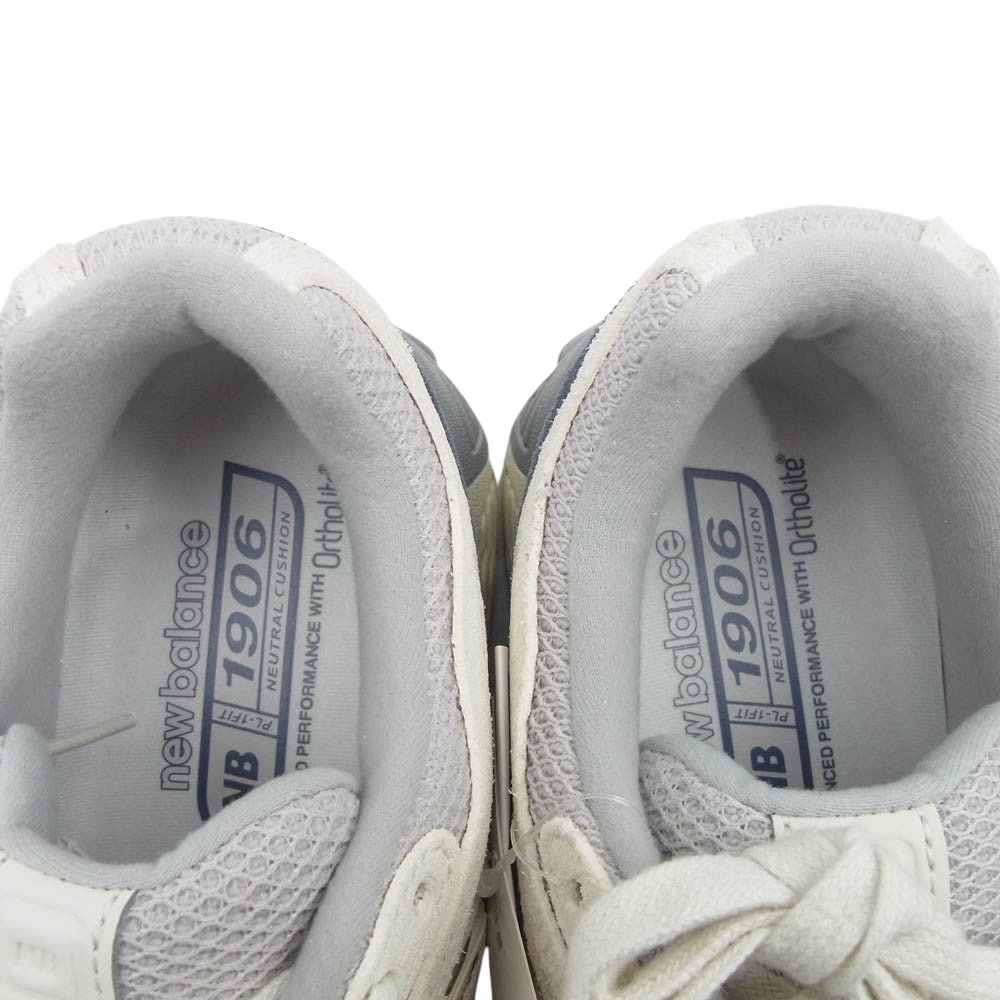 NEW BALANCE ニューバランス M1906FH 1906 限定モデル スウェード メッシュ ローカット スニーカー ホワイト系 24.5cm【新古品】【未使用】【中古】