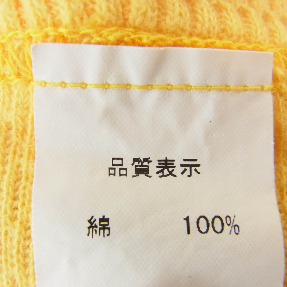 THE FLAT HEAD ザフラットヘッド TOP NOTCH ロゴ サーマル ロングスリーブ カットソー 長袖 Tシャツ イエロー系 42【中古】