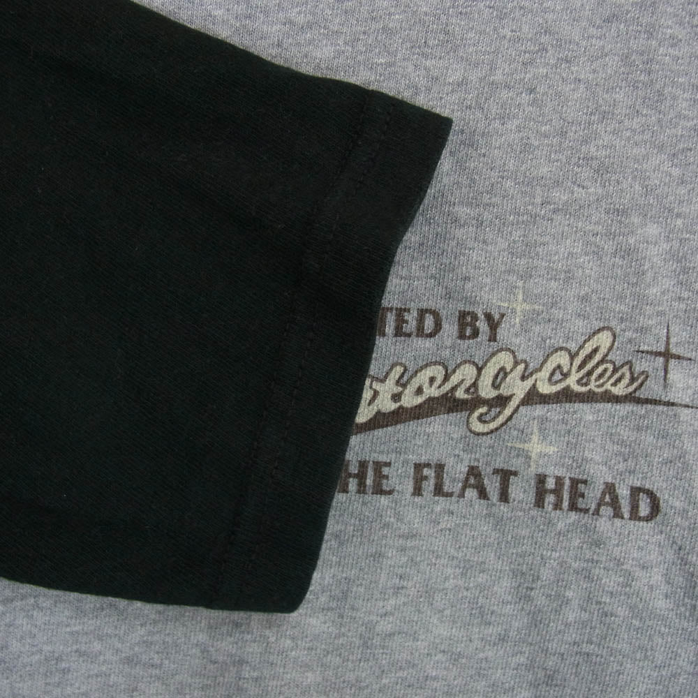 THE FLAT HEAD ザフラットヘッド GLORY PARK グローリー パーク ラグラン ロゴ Ｔシャツ グレー系 40【中古】