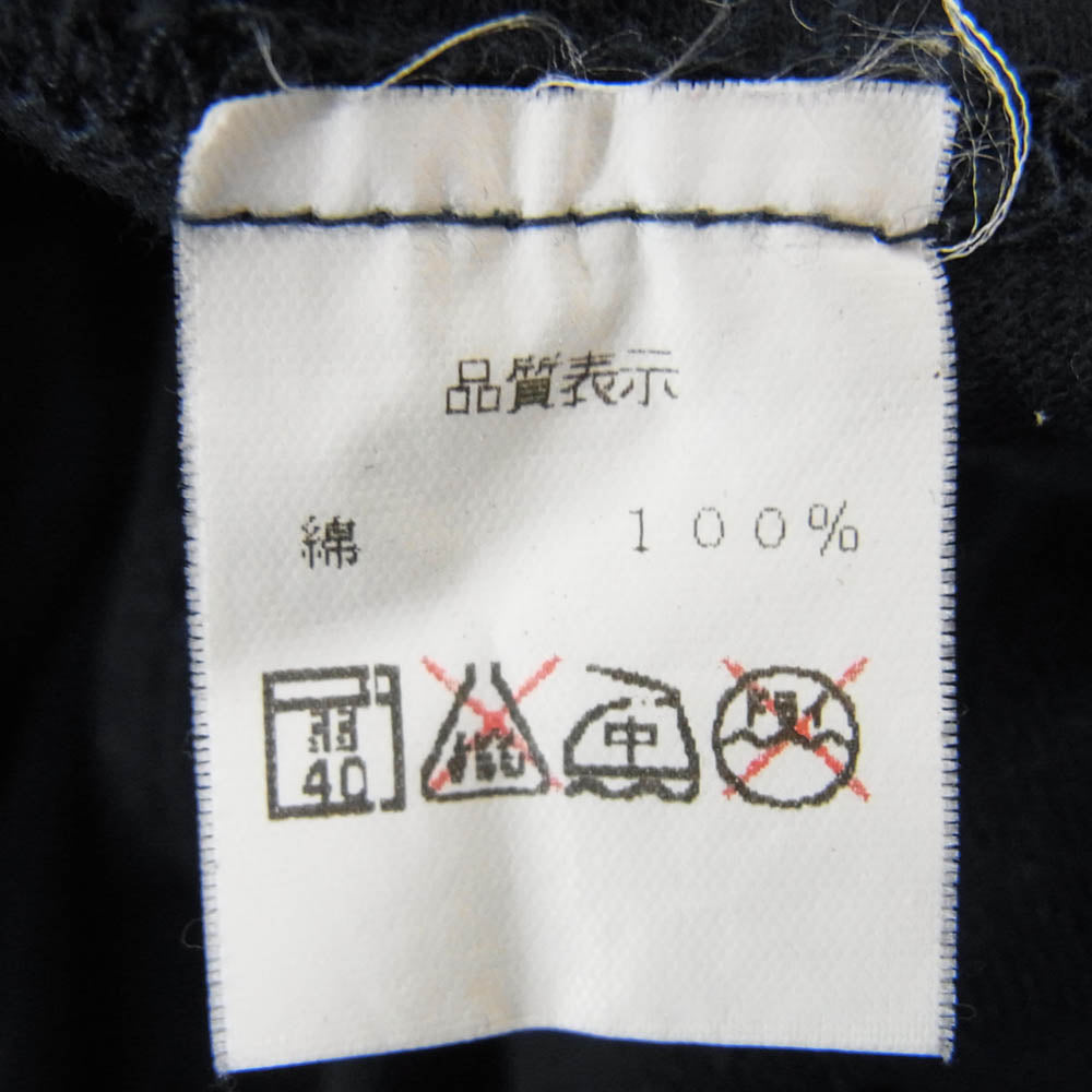 THE FLAT HEAD ザフラットヘッド SPORTS WEAR スポーツウェア ロゴ 長袖 Tシャツ ネイビー系 42【中古】