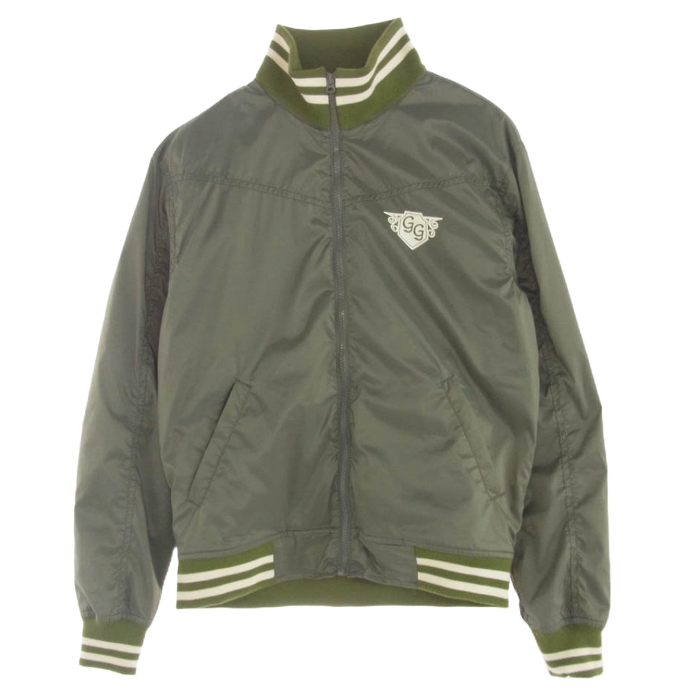 THE FLAT HEAD ザフラットヘッド GOOGIES ナイロン ブルゾン ジャケット グリーン系 XL【中古】