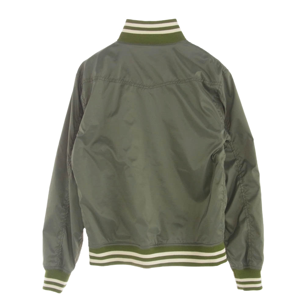 THE FLAT HEAD ザフラットヘッド GOOGIES ナイロン ブルゾン ジャケット グリーン系 XL【中古】