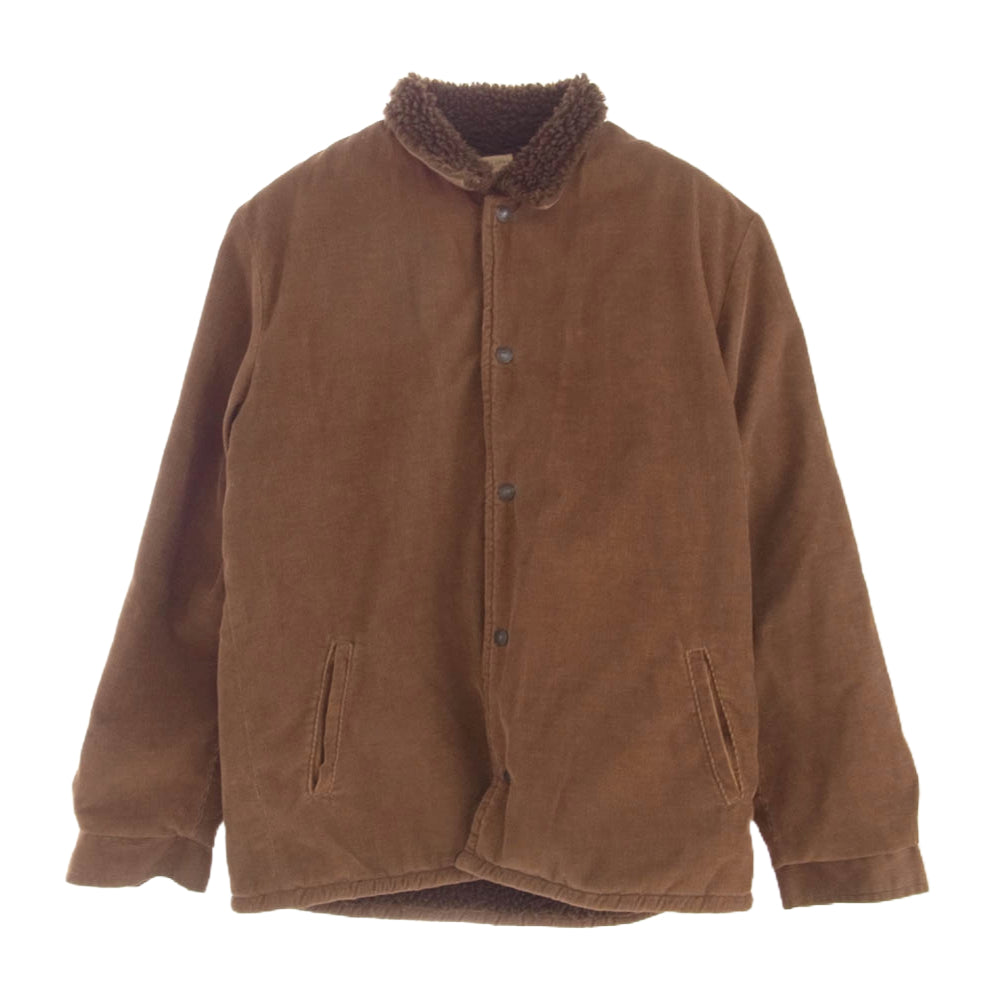 ダブルワークス コーデュロイ ボア ランチジャケット ブラウン系 40【中古】