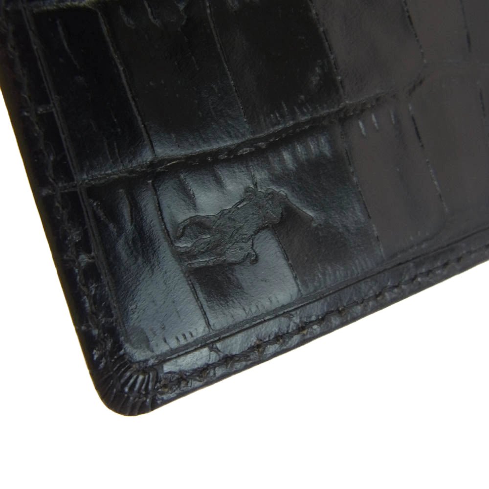 POLO RALPH LAUREN ポロ・ラルフローレン クロコ型押し レザー カード