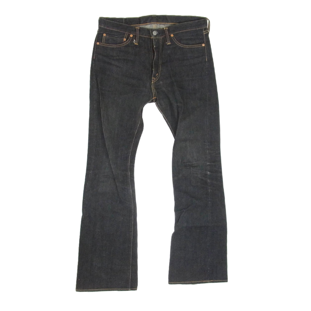 THE FLAT HEAD ザフラットヘッド 4007BK ブーツカット フレア ブラック デニム パンツ ブラック系 32【中古】