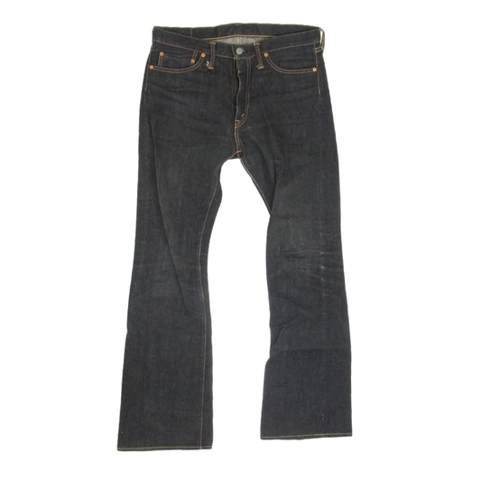 THE FLAT HEAD ザフラットヘッド 4007BK ブーツカット フレア ブラック デニム パンツ ブラック系 32【中古】