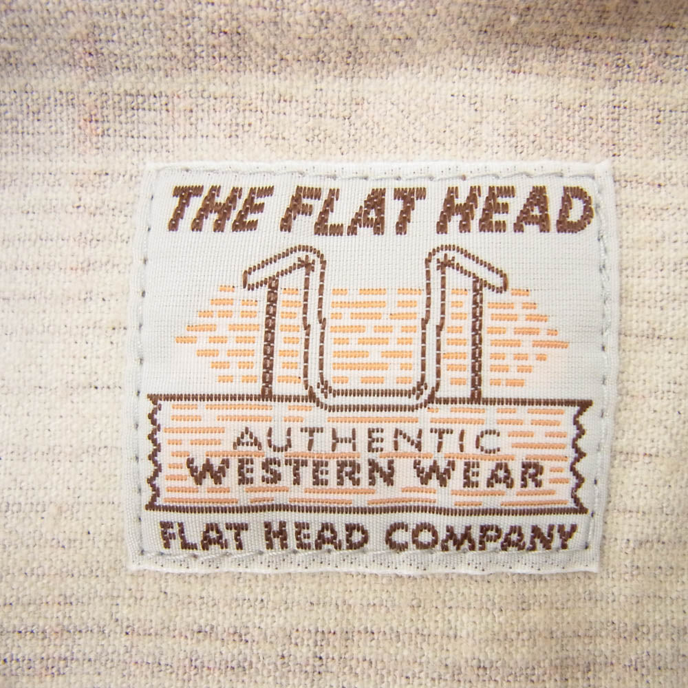 THE FLAT HEAD ザフラットヘッド フランネル ウエスタン チェック シャツ ブラウン系 40【中古】