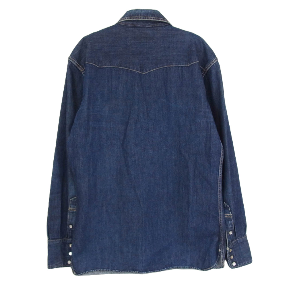 THE FLAT HEAD ザフラットヘッド 7001 デニム ウェスタン シャツ インディゴブルー系 40【中古】