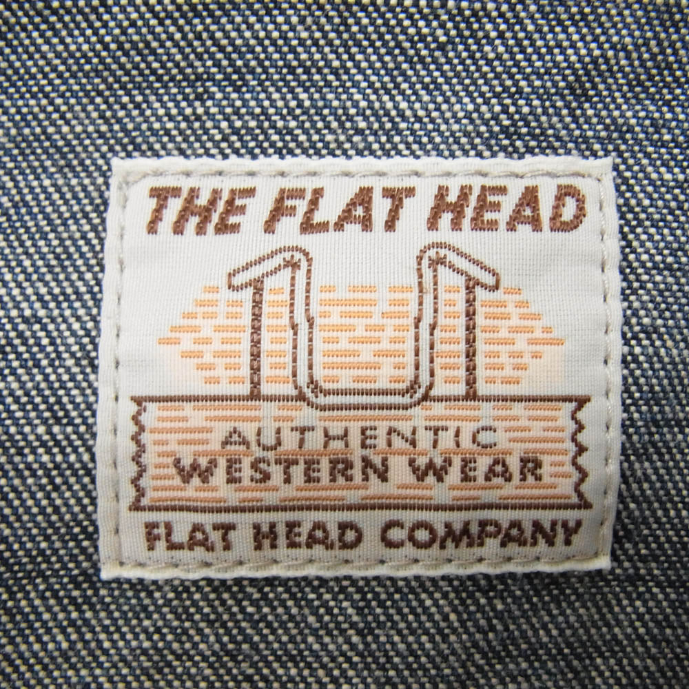 THE FLAT HEAD ザフラットヘッド 7001 デニム ウェスタン シャツ インディゴブルー系 40【中古】
