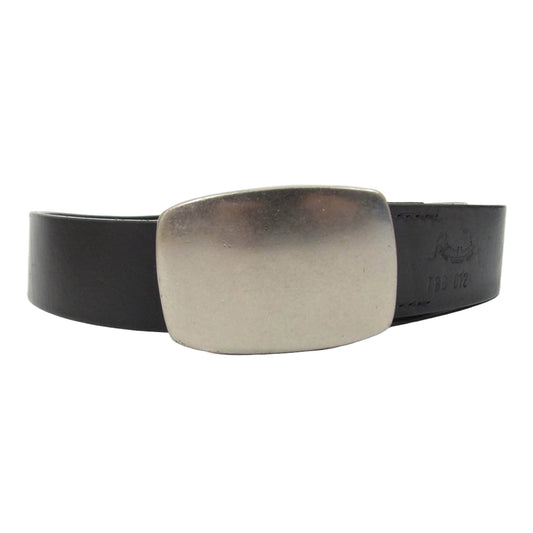 ラウンドヘッド Benz Leather Belt ベンズ レザー ベルト ブラック系【中古】