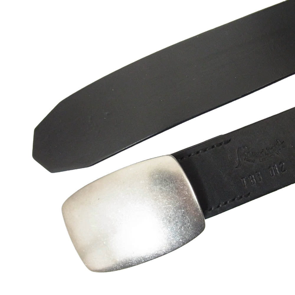 ラウンドヘッド Benz Leather Belt ベンズ レザー ベルト ブラック系【中古】