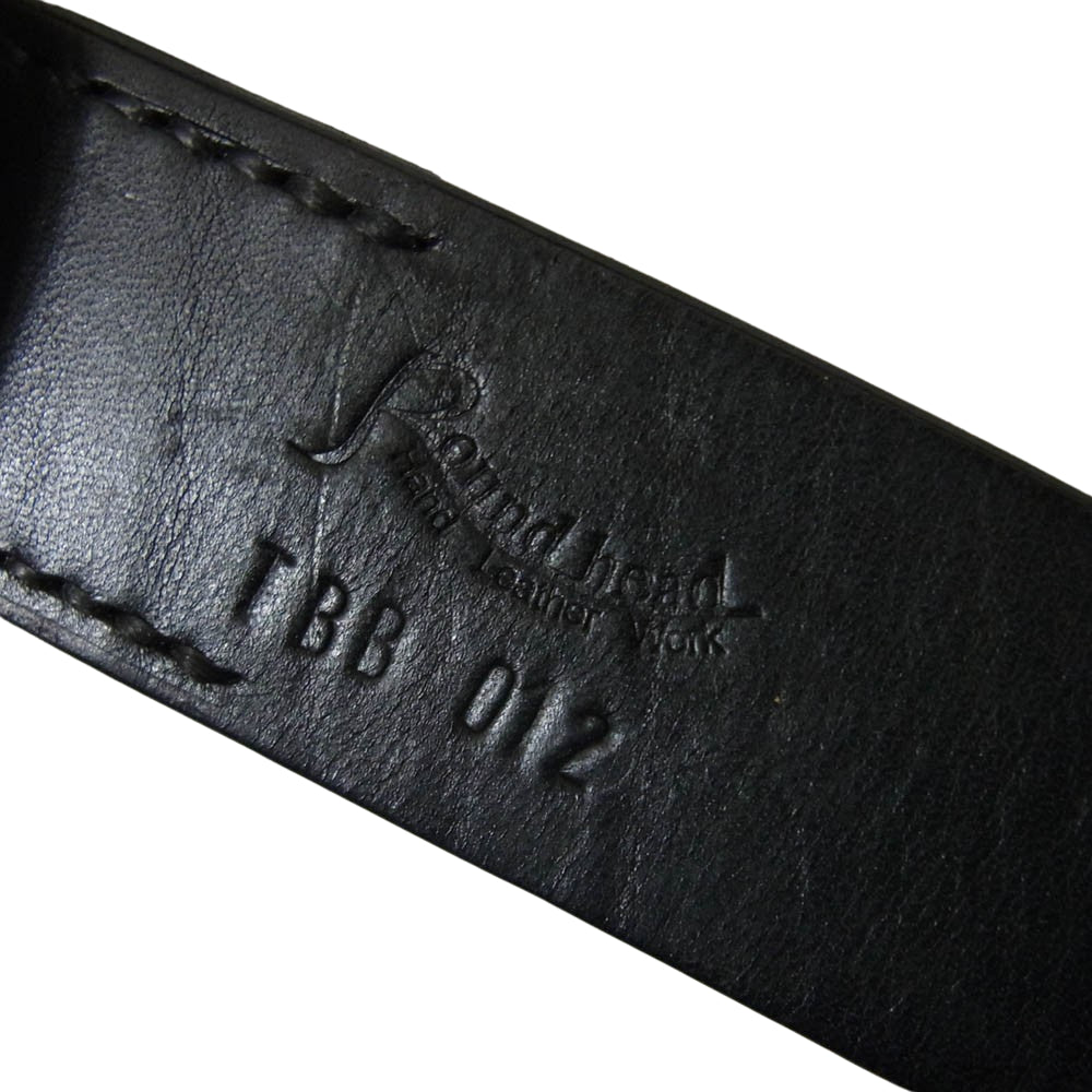 ラウンドヘッド Benz Leather Belt ベンズ レザー ベルト ブラック系【中古】