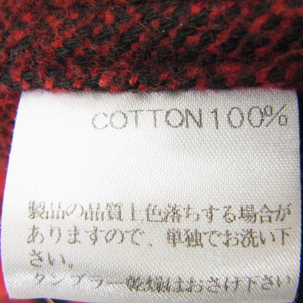 THE FLAT HEAD ザフラットヘッド チェック ヘビーネル ウエスタン ロングスリーブ 長袖 シャツ レッド系 40【中古】
