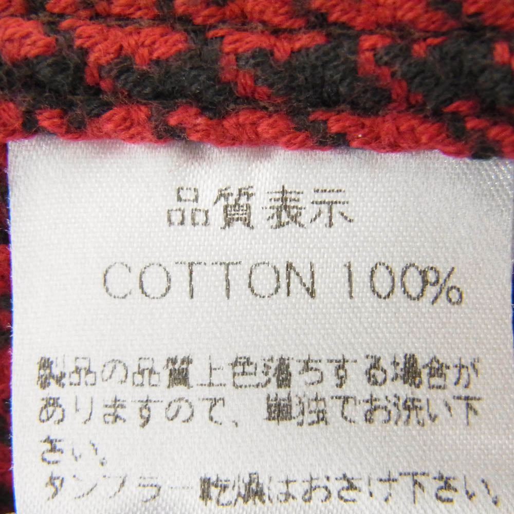 THE FLAT HEAD ザフラットヘッド 千鳥柄 ヘビー ネル ウエスタン シャツ レッド系 40【中古】