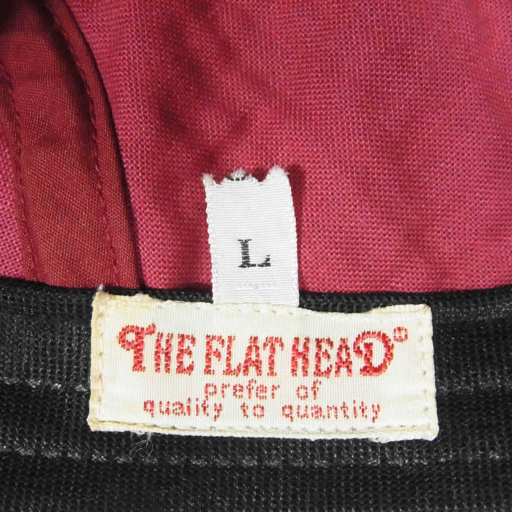 THE FLAT HEAD ザフラットヘッド レザー ハンチング キャップ 帽子 ブラウン系 L【中古】